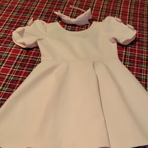 Janie and Jack Pink Dress  With Pink Hairbow Size 6